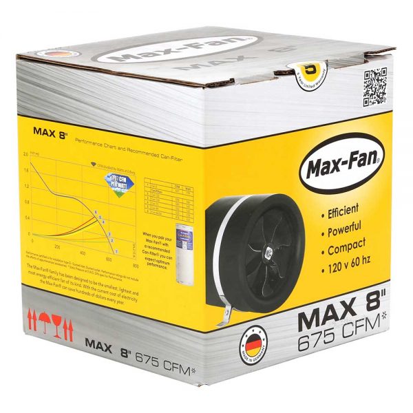 - max fan 8" 675 cfm