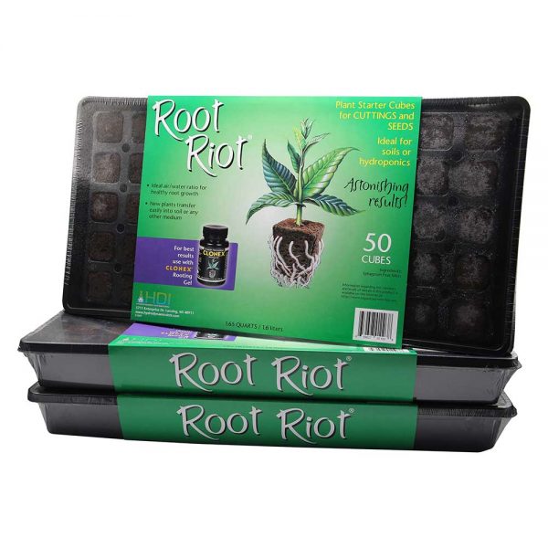 300rootriottray - root riot tray 50ct