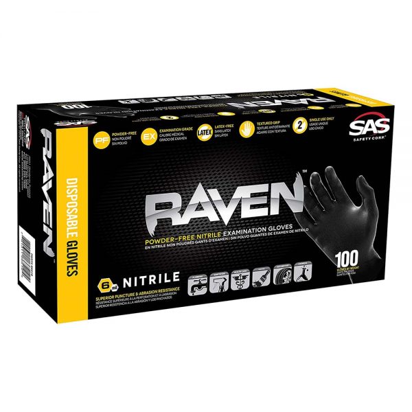 360 362nitrilegloves - raven nitrile gloves xl