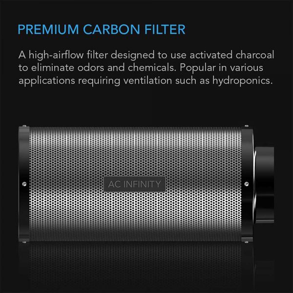571acinfinity10infilter2 - ac infinity 10" carbon filter