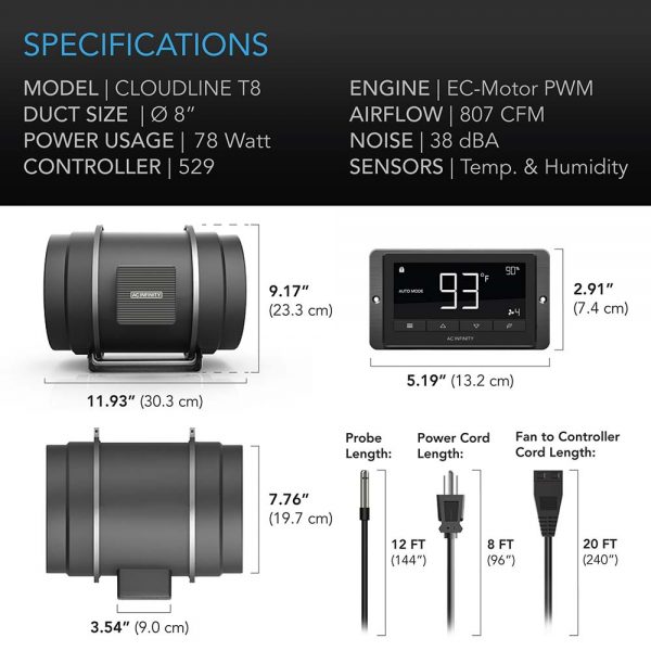 Ac infinity cloudline t8 - image 4