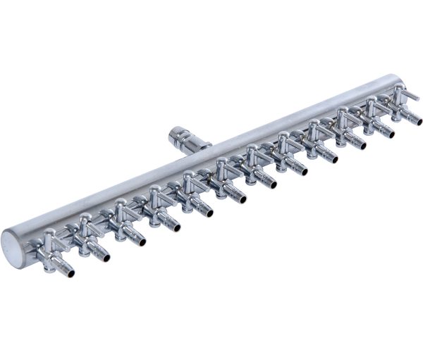 Active aqua 12-outlet metal air manifold