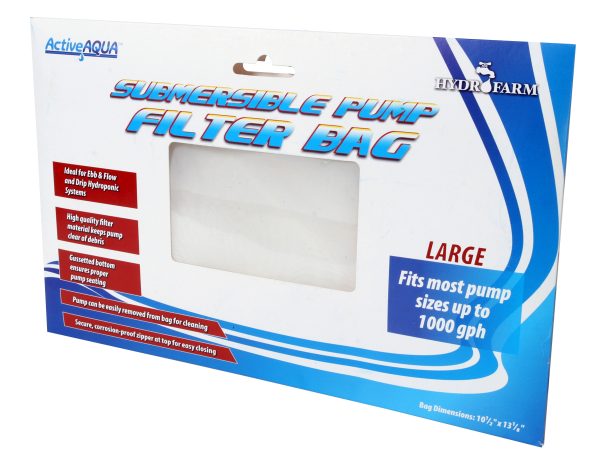 Active aqua submersible pump filter bag, 10. 5" x 13. 125"