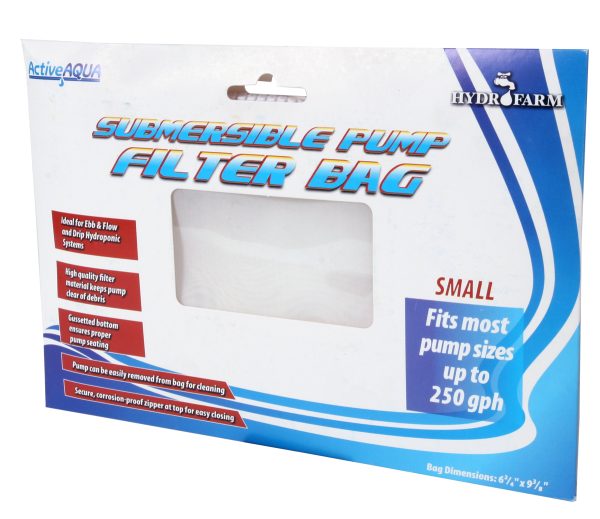 Active aqua submersible pump filter bag, 6. 75" x 9. 375"