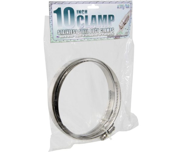 Stainless steel duct clamps, 10"