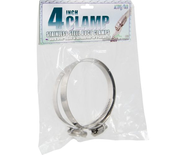 Stainless steel duct clamps, 4"