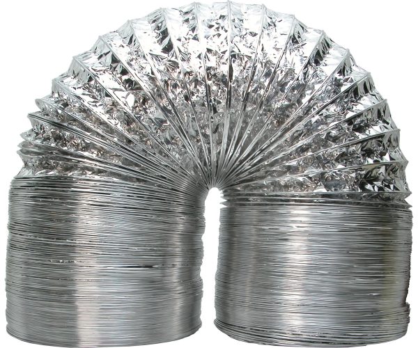 Non-insulated air duct, 8" - 25'