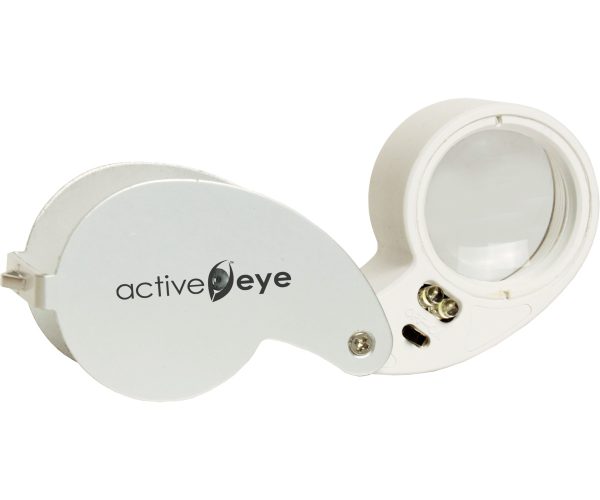 Active eye lighted loupe, 30x
