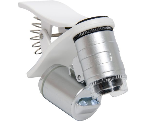 Active eye universal phone microscope, 60x, w/clamp