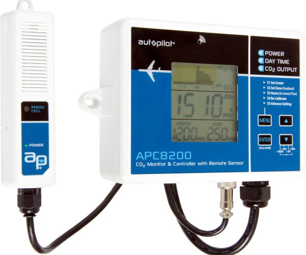 Autopilot co2 monitor & controller w/15' remote sensor