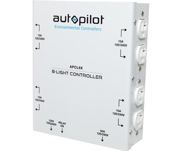Apcl8x 1 - autopilot 8-light high power hid controller, 8000w (120/240v) 60a x-plug