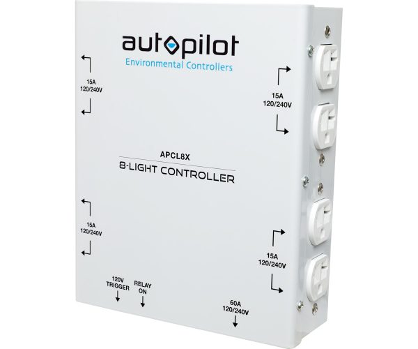 Autopilot 8-light high power hid controller, 8000w (120/240v) 60a x-plug