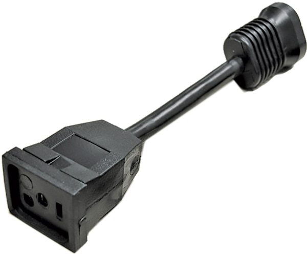 Receptacle adapter, "brand s"