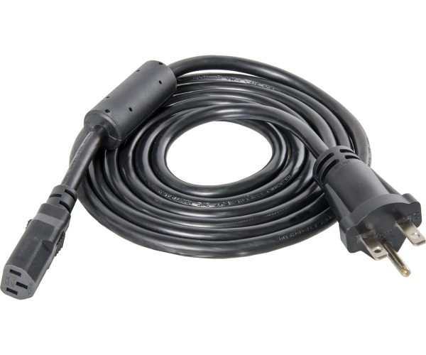 Bacd10 1 - power cord for phantom, phantom de, and xtrasun ballasts, 8', 240v, w/ferrite ring awg 16/3