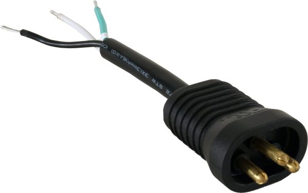 Male lock & seal receptacle, 600v, awg 16/3