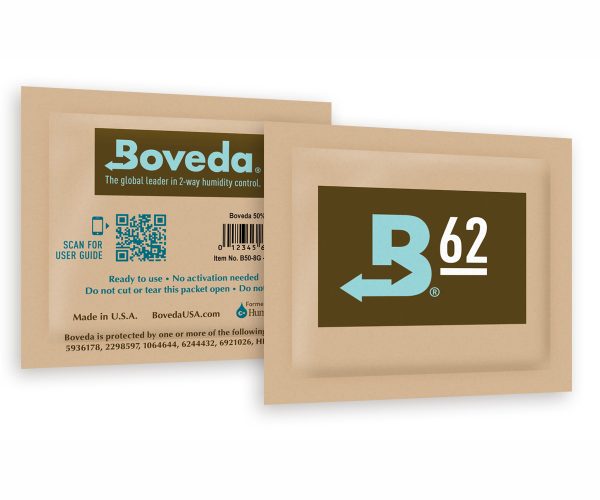 Boveda 62% rh, 4 grams, case of 600