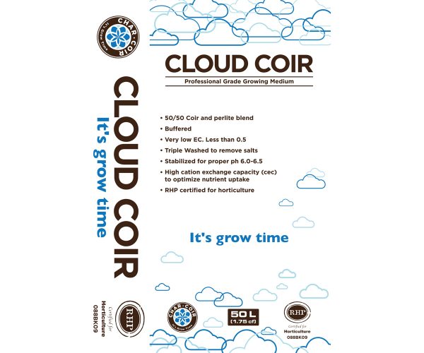 Char coir cloud cloir  50/50 perlite/coco, rhp, 50 l