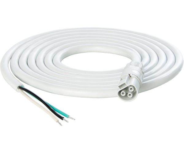 Che1063000w 1 - photobio x white cable harness, 16awg w/leads, 10'