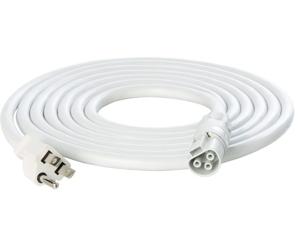 Che1063010w 1 - photobio x white cable harness, 16awg 110-120v plug, 5-15p, 10'