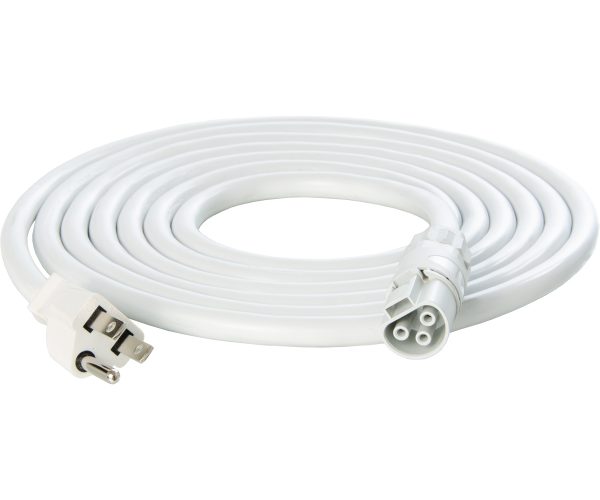 Photobio x white cable harness, 16awg 110-120v plug, 5-15p, 10'