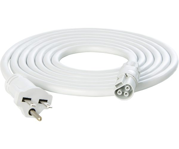 Photobio x white cable harness, 16awg 208-240v plug, 6-15p, 10'