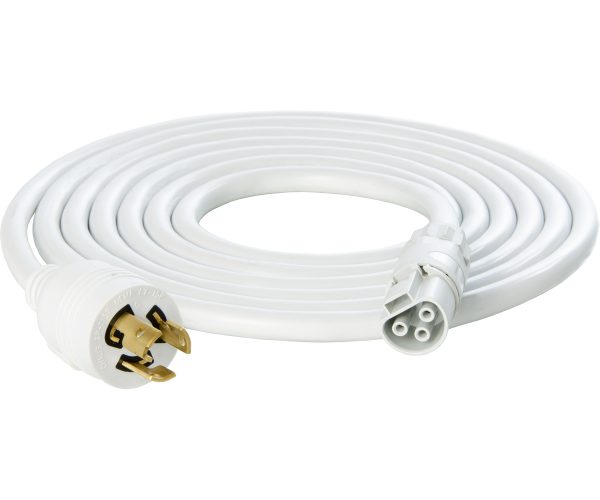 Photobio x white cable harness, 18awg locking 277v, l7-15p, 10'