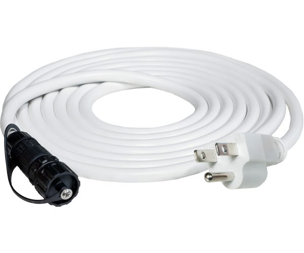 Photobio vp white cable harness, 18awg, 110-120v, 5-15p, 10'