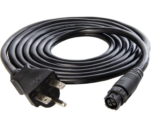 Photobio v black cable harness, 18awg, 208-240v, cable w/6-15p, 8'