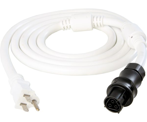 8' wieland f 14awg wt 110-120v plug, 5-15p, harness