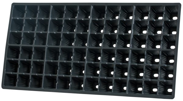 72-cell square plug flat insert