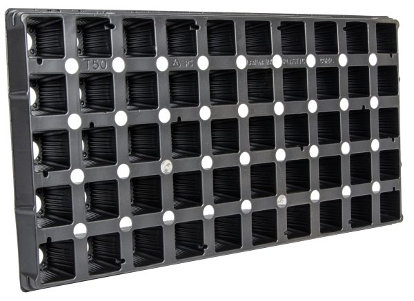 50-cell square plug flat insert