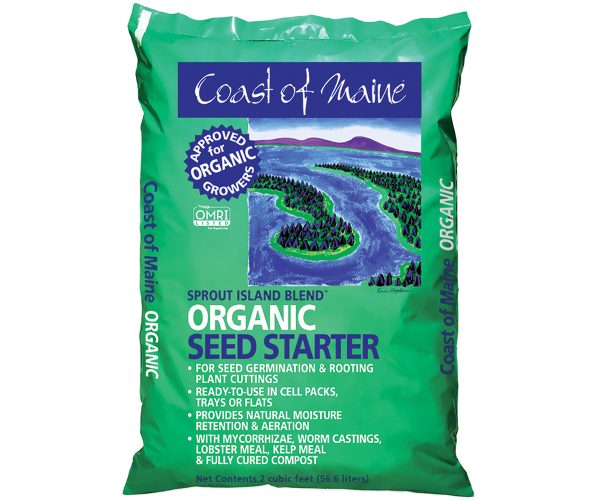 Coast of maine sprout island seed starter soil, 2 cf