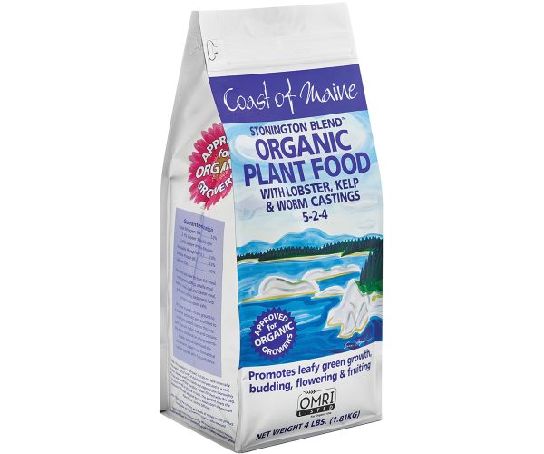 Coast of maine stonington blend organic plant food, 4 lb