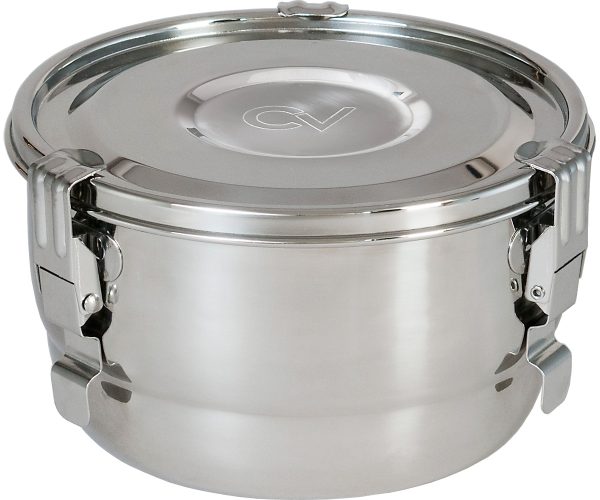 Cvault 2 liter humidity curing storage container, 7" x 4"