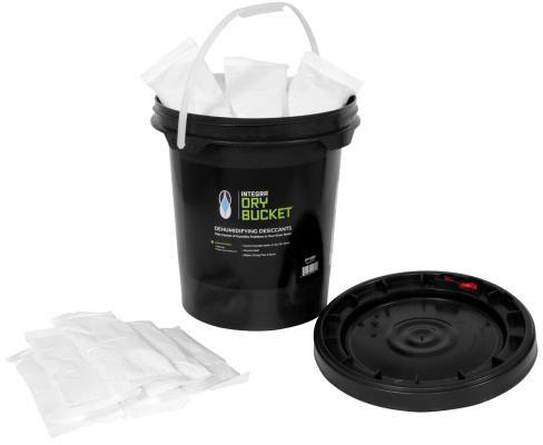 Dibbucket 1 - integra boost 5 gallon bucket with 30 desiccant packs curing solution