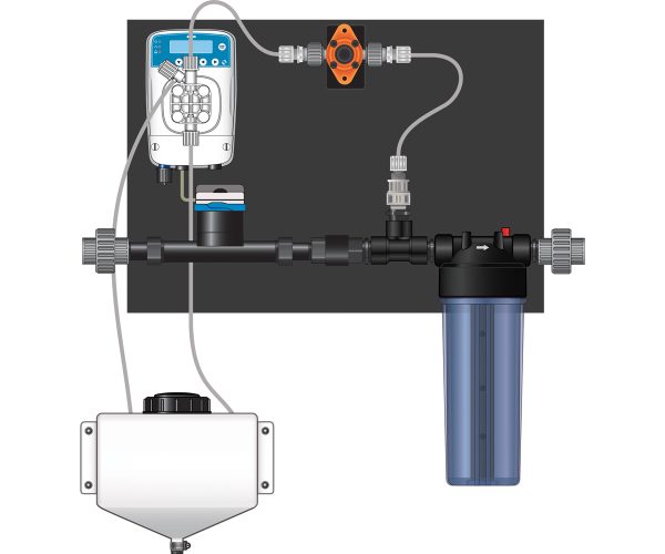 Dilution solutions (nds) micro-doser system, 3/4 in left to right (lo-flo)