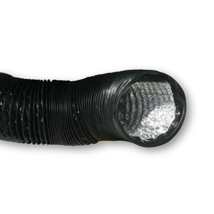 Duc51 1 - c. A. P. Black lightproof ducting w/clamps, 8" - 25'