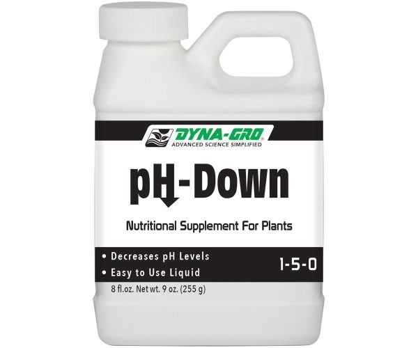 Dyphd008 1 - dyna-gro ph-down 1-5-0, 8 oz