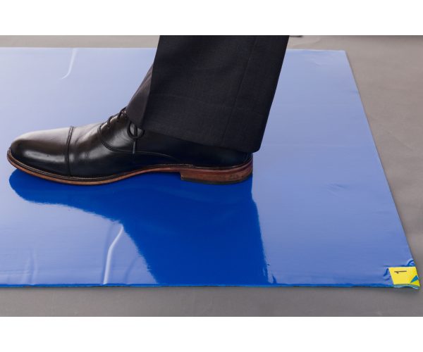 International enviromat® blue sticky mat 24"x36", 8-pack of 30-sheet pads