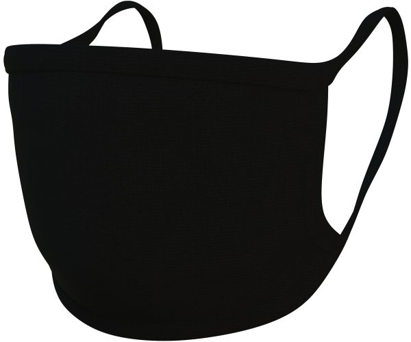 International enviroguard black washable cloth face mask with antimicrobial finish, pack of 10
