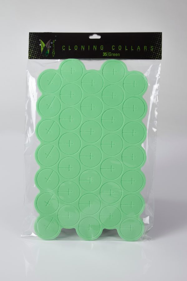 Ez-clone soft cloning collars, green, pack of 35