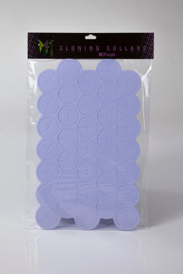 Ez-clone soft cloning collars, purple, pack of 35