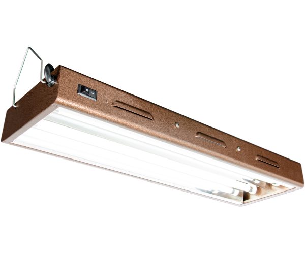 Agrobrite designer t5 48w 2' 2-tube fixture with lamps