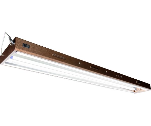 Agrobrite designer t5 108w 4' 2-tube fixture with lamps
