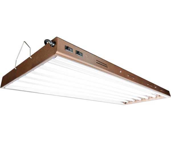 Agrobrite designer t5 324w 4' 6-tube fixture with lamps