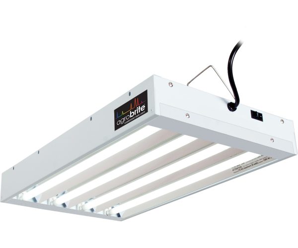 Agrobrite t5 96w 2' 4-tube fixture with lamps