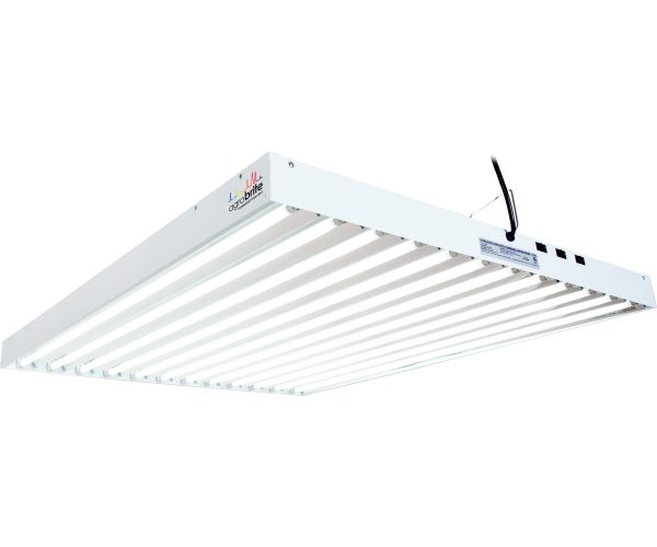 Agrobrite t5 648w 4' 12-tube fixture with lamps