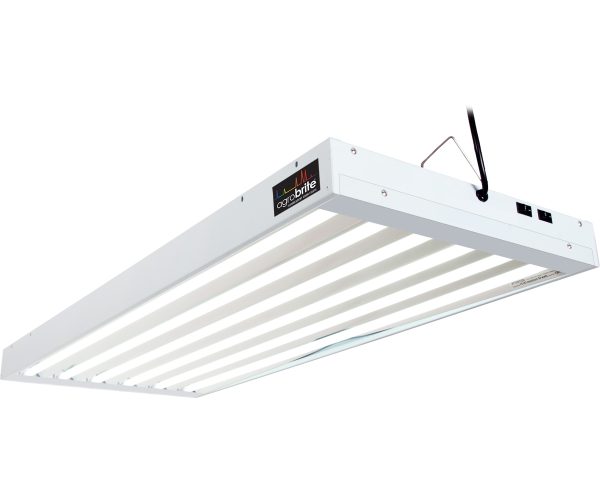 Agrobrite t5 324w 4' 6-tube fixture with lamps