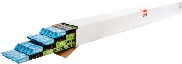 Agrobrite t5 4' replacement lamps, 6400k, 54w, case of 20