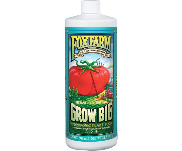 Foxfarm grow big hydro® liquid concentate, 1 qt